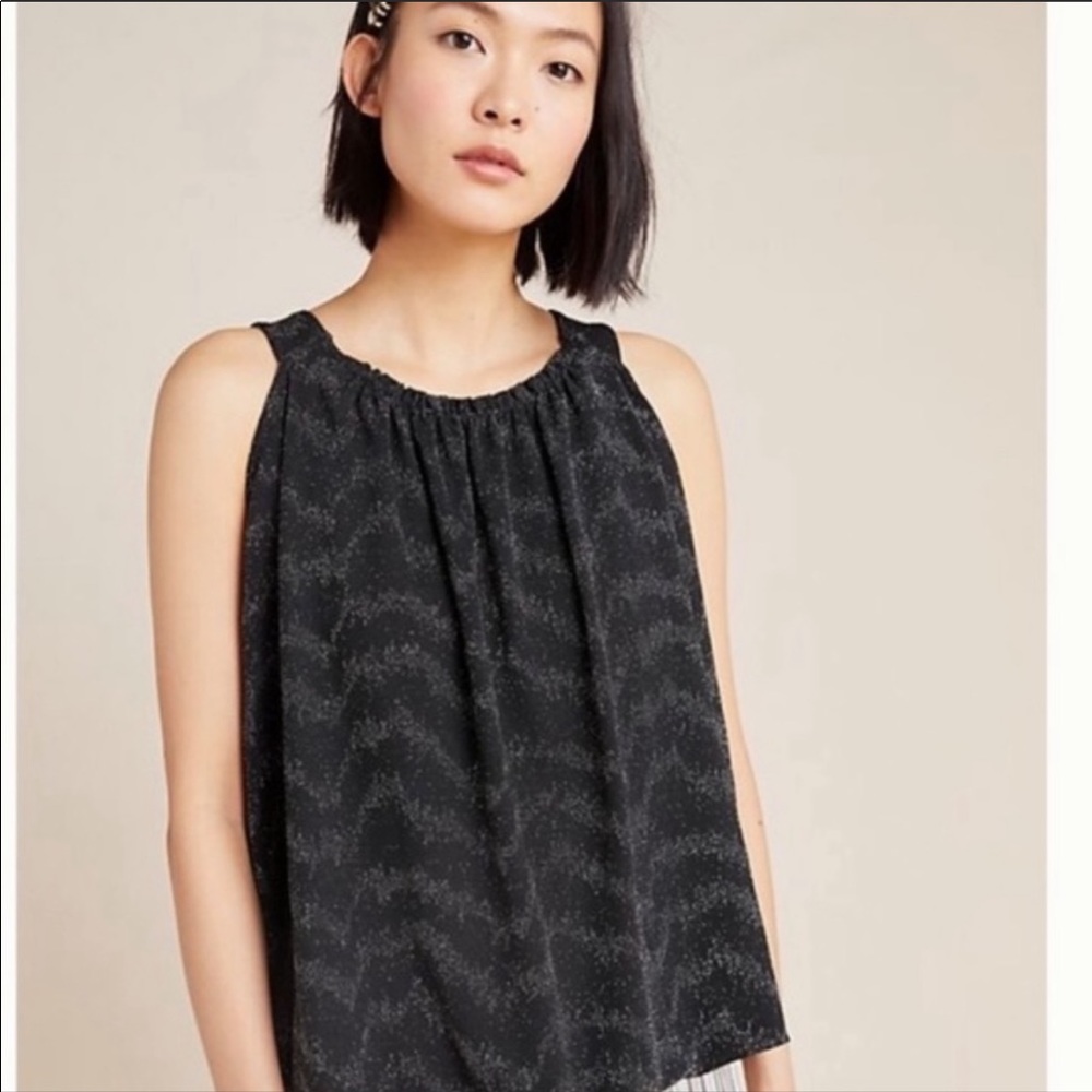 Anthropologie Carly Shimmer Top